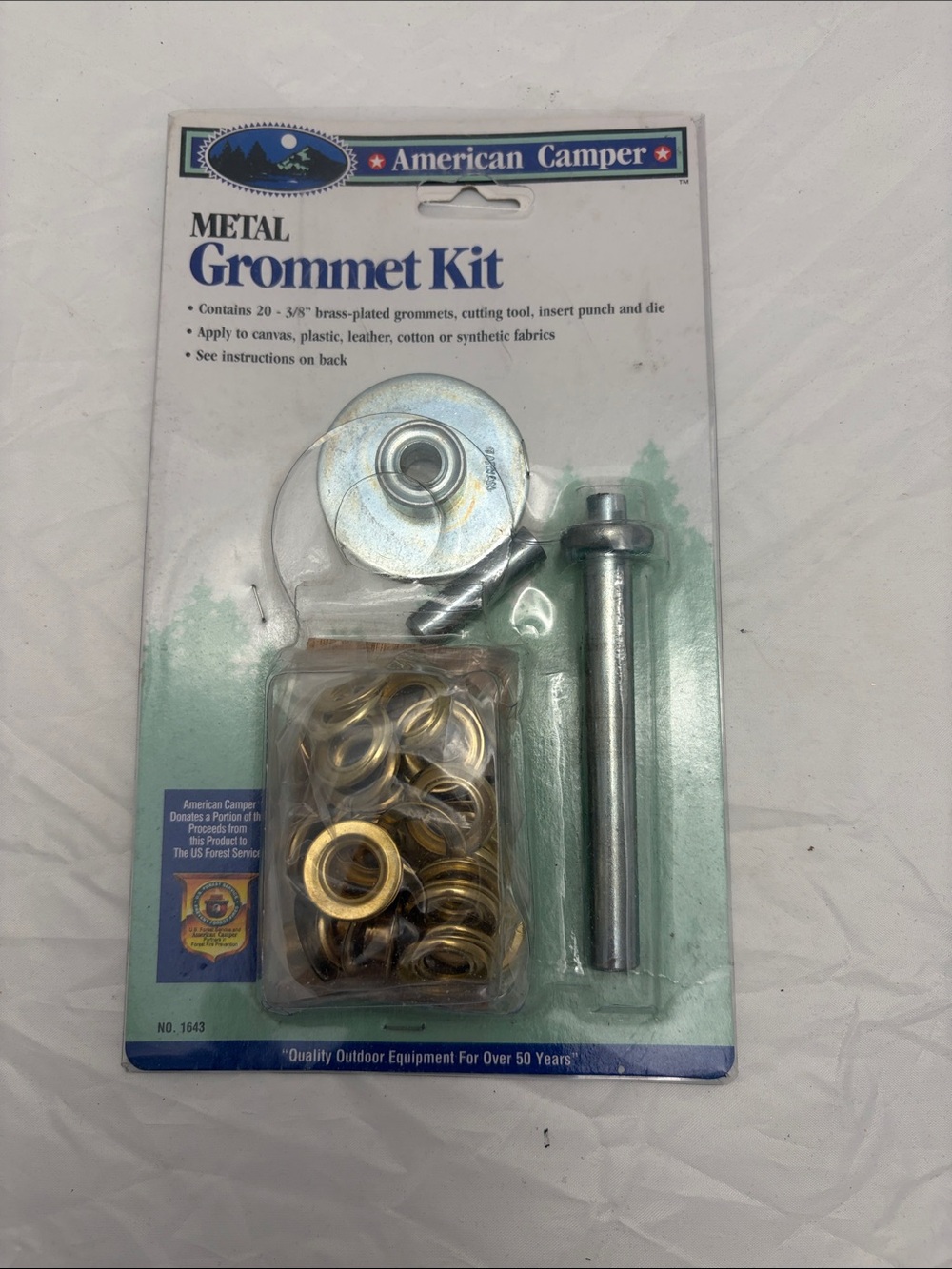 Brass Grommet Kit - Gold Metal Set with Tools